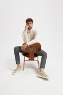 Chino Wool Look | Medium Grey Wool Look