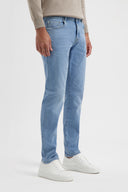 5-Pocket Indigo Denim | Light Bleached Indigo