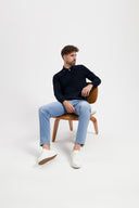 5-Pocket Indigo Denim | Light Bleached Indigo